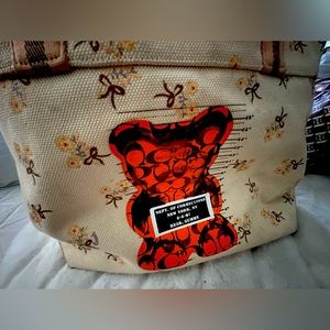 Coach limited edition teddy bear Tote bag & wallet